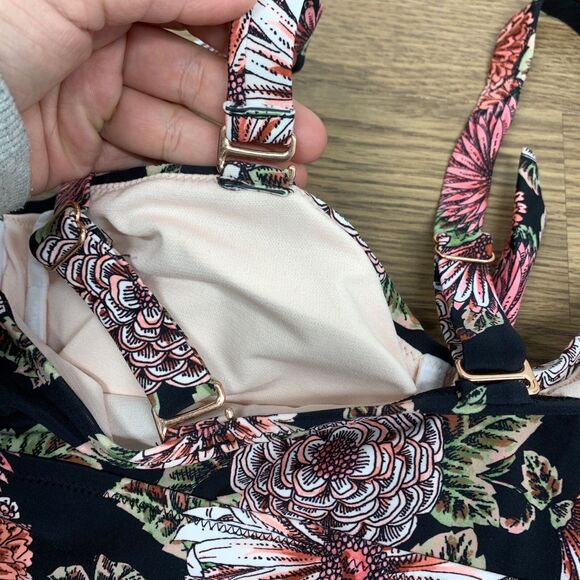 NWT Raisins Curve Womens Zanzibar Floral Printed Tankini Top Multicolor 14W - Picture 7 of 9